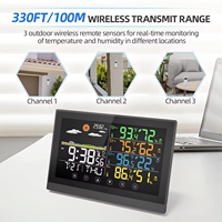 Thermomètre numérique sans fil et thermo-hygromètre avec écran LCD, indice de protection IP43, utilisation intérieure/extérieure, communication USB, garantie 1 an