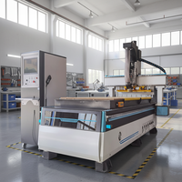 Machine de découpe du bois à 3 axes 1325 1328 1530, lame de scie, changeur d'outils automatique, routeur CNC pour le bois et le MDF