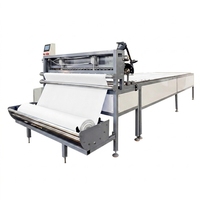 Machine à étaler les tissus JUAO, moteur haute efficacité, système de découpe automatique contrôlé par PLC, 500ps/h