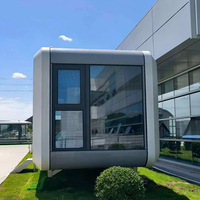 Capsule spatiale intelligente, maisons écologiques modernes, mini-villa, maisons modulaires automatisées, isolation élevée, économie d'énergie