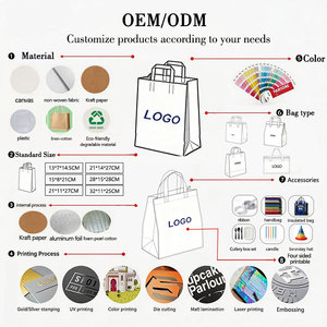 Sacs fourre-tout en papier imprimés motif chien <span class=keywords><strong>banane</strong></span> de dessin animé, poignée découpée, emballage cadeau jaune mignon pour snacks/pâtisseries - Product Image 4