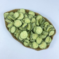 Chips de Concombre Lyophilisées Premium, Riches en Protéines, Saines, Naturelles, à Ingrédient Unique, Snack Végétal, Friandises pour Chiens et Chats, Vente en Gros, OEM