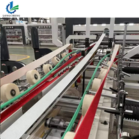 Machine à plier et à coller les boîtes en carton ondulé de haute qualité, machine automatique de pliage et de collage du carton