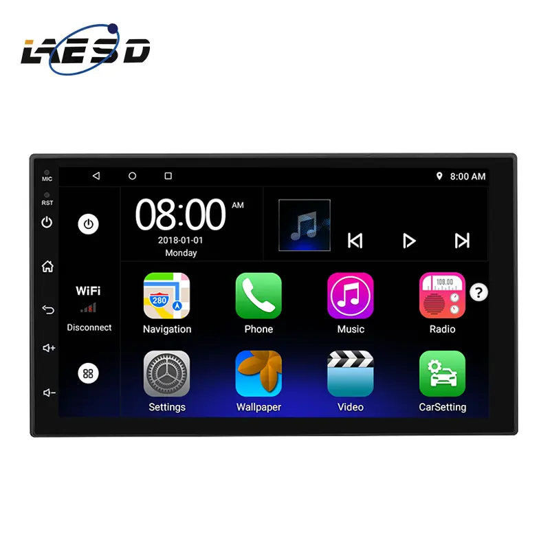 Hikity — autoradio 9 ", gps, wifi, stéréo, universel, 2 din, pour voiture isuzu mux, 2 + 32 go