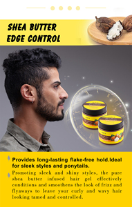 POSA-productos de estilismo <span class=keywords><strong>para</strong></span> el cabello <span class=keywords><strong>para</strong></span> hombre, pomada africana <span class=keywords><strong>con</strong></span> Control de borde de la mantequilla de karité, cera <span class=keywords><strong>para</strong></span> el cabello brillante - Product Image 2