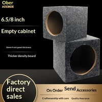 Boîtier de subwoofer 6,5 pouces 8 pouces en bois avec tissu feutré, subwoofer passif vide carré DIY MZB001