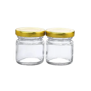 Pot à miel vide recyclable de 35 ml/25 ml/30 ml, <span class=keywords><strong>mini</strong></span> bouteille en verre pour gelée, pot à <span class=keywords><strong>confiture</strong></span> avec couvercle, vente en gros - Product Image 2