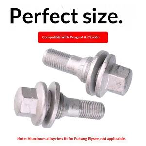 Tornillo de Rueda de Aleación de Acero Plateado para <span class=keywords><strong>Peugeot</strong></span> <span class=keywords><strong>206</strong></span> 301 308 408 307 SEAT Altea XL 3008 C5 OE540567 - Product Image 2