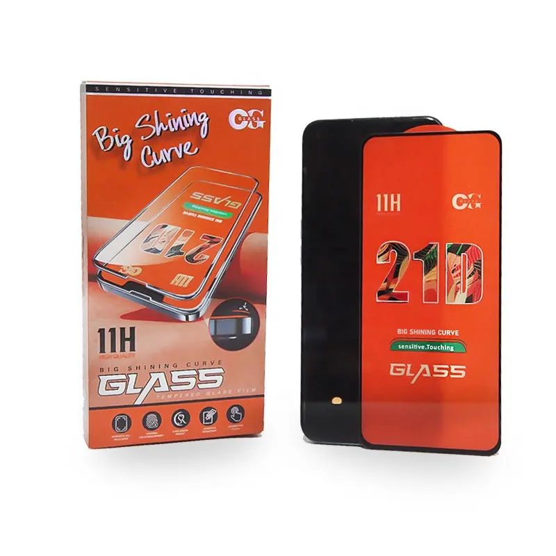 Neues Design Kosten günstige 21d Displays chutz folie aus gehärtetem Glas Handy für Infinix Hot 11 Play Iphone 13 14 15pro max