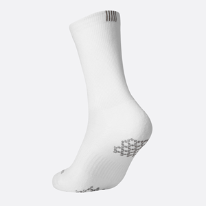 [HYVLE] Chaussettes antidérapantes WE-STIM (blanches) pour yoga, course à pied, mi-mollet, avec grip, confortables, fitness, marque coréenne, tennis - Product Image 2