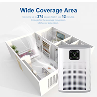 Mini plug-in personnel moderne ménage intelligent meilleur purificateur d'air hepa 13 avec filtre à charbon actif hepa filtre à air