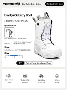 Botas <span class=keywords><strong>de</strong></span> Snowboard para Hombre, <span class=keywords><strong>de</strong></span> Calzado Rápido, Profesionales, Suaves, Cálidas, Antideslizantes, Impermeables, Resistentes al Frío y al Viento - Product Image 6