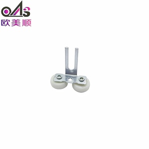 Roulette supérieure pour <span class=keywords><strong>porte</strong></span> <span class=keywords><strong>coulissante</strong></span> à double roue, roulement supérieur <span class=keywords><strong>de</strong></span> <span class=keywords><strong>porte</strong></span> en zinc, roulette <span class=keywords><strong>de</strong></span> guidage supérieure en nylon pour armoire, bonne stabilité - Product Image 5