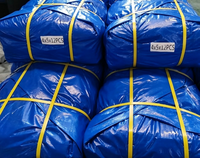Rouleaux de bâche en HDPE imperméable, robuste, à motif tissé uni, pour abri pour animaux de compagnie, maison pour chien et tente