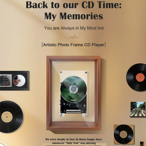 CDプレーヤー Bluetooth ホームリモートポータブル 壁掛け式 ホームデコレーション ギフトセット パーソナライズギフト - Product Image 3