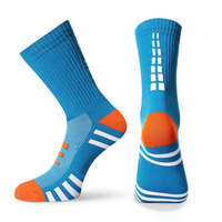 Chaussettes de sport d'hiver en fibre de bambou rayées personnalisées pour hommes - Chaussettes en tricot respirantes et écologiques pour une utilisation en plein air et en salle de sport
