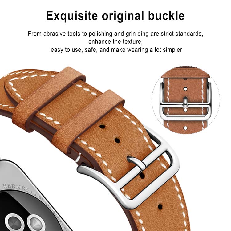 Big Discount 38mm 40mm 41mm 42mm 45mm 49mm Watch Band Replacement Wristband CoolyepPU Leather Watch Strap for apple Watch Iwatch