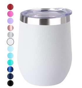 Vaso de vino inoxidable de doble pared, blanco, sublimación, barato, Regular, China, 12Oz - Product Image 2