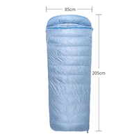 Sac de couchage rectangulaire en duvet pour la famille, imperméable, 4 saisons, vente en gros