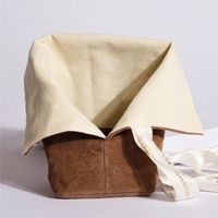 Sac d'emballage cadeau personnalisé avec fermeture en ruban, bague, bracelet, collier, pochettes à bijoux en velours et cuir faites à la main