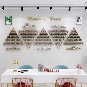 Modern Portable Metal Nail Polish <b>Display</b> Rack <b>Wall</b> <b>Mounted</b> for Nail Salon Shop Mall Supermarket Apartment Storage <b>Display</b> - Product Image 4