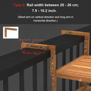 Table de balcon TORONTO, plusieurs couleurs, pour balcons d'appartements et usage extérieur, fonction pliable, dimensions 700 x 590 mm - Product Image 5