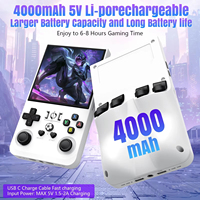 Console de jeu portable R36 Max R36s 2025 avec 128 Go/64 Go, plus de 10000 jeux, système d'exploitation Linux, écran couleur, jeu rétro portable, batterie 4000 mAh, Wi-Fi