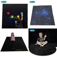 Équipement de jeu intérieur Salle sensorielle Autisme Éclairage à fibres optiques Changement de couleur Étoile interactive Lumière LED Tapis sensoriel