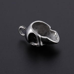 KALEN Punk Herren Totenkopfschmuck Edelstahl Perlen Skelettkopf Anhänger Halskette für Männer - Product Image 4