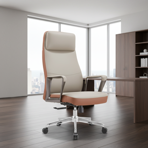 Sinonis Executive Leather Ergonomic Reclining Swivel Office Chair with Aluminium Base Adjustable Features for Home Office Use - Product Image 4