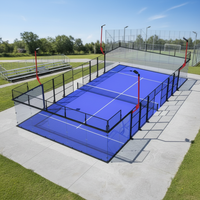 Cancha de Pádel Clásica y Duradera, Edición Económica, Cancha de Pádel Estándar para Exteriores, Cancha de Pádel de Acero Galvanizado, Pádel Clásico