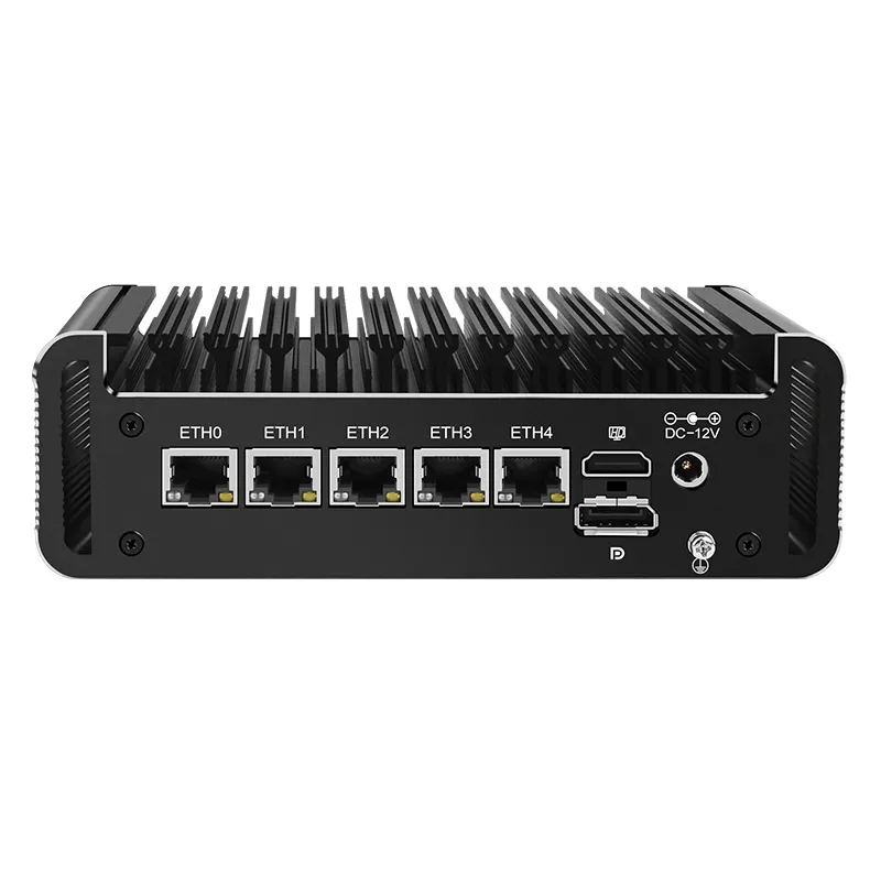 Topton 5x i226-V LAN InteI 2.5G 소프트 라우터 Cele-ron J6413 J6412 12 세대 TPM2.0 팬리스 미니 PC 방화벽 컴퓨터 Proxmox ESXi
