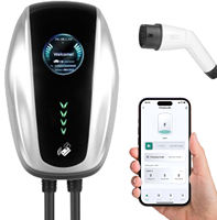 Nueva Estación de Carga para Vehículos Eléctricos de 7kW Tipo 2, Montada en Pared, con Tarjeta RFID, IP65, Cargador de Pared para Vehículos Eléctricos, OCPP 32A, Uso Comercial y Doméstico Inteligente