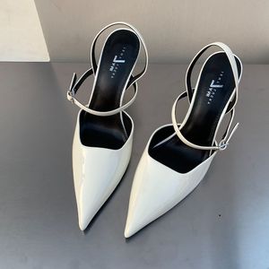 Buckle Strap Chaussures Femme Pointed Toe Sandals Casual Slingback Stiletto Heels for Women - Product Image 3