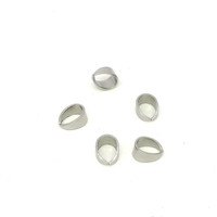 100 pièces/sac 6-8.5mm en acier inoxydable pendentif Clip griffe Bail connecteur pincement Bail fermoir pour bricolage fabrication de bijoux résultats accessoires