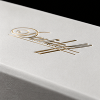 Boîte cadeau rigide blanche personnalisée avec couvercle supérieur et inférieur, estampage à chaud doré, emballage en carton de luxe