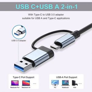 อะแดปเตอร์แล็ปท็อป OEM ใหม่ 8 in 1 USB C Expander Docking Station พร้อมช่องอ่านการ์ด TF SD และพอร์ต USB 3.0 แบบ Pd Splitter - Product Image 4