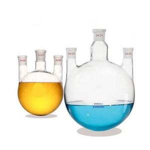 102050L标准直颈三颈烧瓶三耳反应器高硼硅酸盐斜三口圆底烧制 - Product Image 3