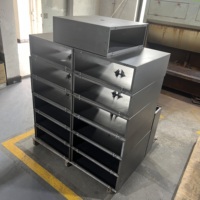 Enceinte de protection en acier robotisée sur mesure avec soudure de qualité constante et rapport d'inspection des soudures pour armoire de commande