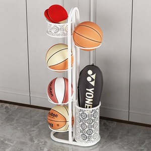 Support de rangement pour ballons de basket-ball 2022, support de ballons pour la maison, support de ballons de football pour la maternelle, support de raquettes de <span class=keywords><strong>tennis</strong></span> de table, de badminton, de sport et de fitness - Product Image 5