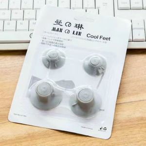 Laptop Cooler Feet Anti Slip Rubber Pads Tall Block Stand Base 4 Pieces For Office Use Air Cooled PVC Material - Product Image 3
