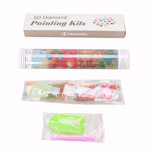 30x30 cm lindo elefante pequeño 5D taladro completo diamante pintura por números para niños y decoración de la habitación del bebé - Product Image 3