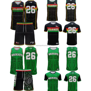 Uniformi da <span class=keywords><strong>Basket</strong></span> Maori Personalizzate FQ, Magliette con Design Tatuato, Canotte e Pantaloncini, Bandiera Maori e Motivo a <span class=keywords><strong>Felce</strong></span>, Maglie da <span class=keywords><strong>Basket</strong></span> per Uomo - Product Image 2