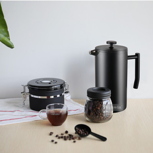 Highwin Travel Black French Press Set French Press Coffee Maker Stainless Steel