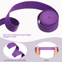 En gros Bande élastique plate tricotée pliable robuste et colorée pour couture, artisanat, bricolage, bordures de couette, en vrac