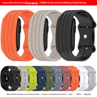 Tali Jam Tangan Silikon Soft Sport Y-Tail 22mm dengan Kancing untuk Garmin Cirqa Smart No-Screen Activity Bracelet