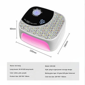 Nouvelle Lampe à Ongles UV LED <span class=keywords><strong>2</strong></span>-en-<span class=keywords><strong>1</strong></span> 168W SUN S60 2025, Séchage Rapide du Gel Rouge, 36 LED, Portable, Rechargeable, en Plastique, <span class=keywords><strong>3</strong></span> Couleurs, 365nm - Product Image 5