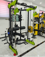 Ensemble d'équipements d'entraînement complet personnalisé pour usage commercial et domestique, pour musculation de la poitrine et des bras, avec pieds en acier multifonctionnels, pour utilisation avec chargeur compact.