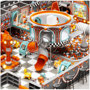 Equipo de Juego Suave para Niños, Parque Infantil Interior de Circo con Tobogán, Piscina de Pelotas y Juego Interactivo para Centro Comercial - Product Image 4