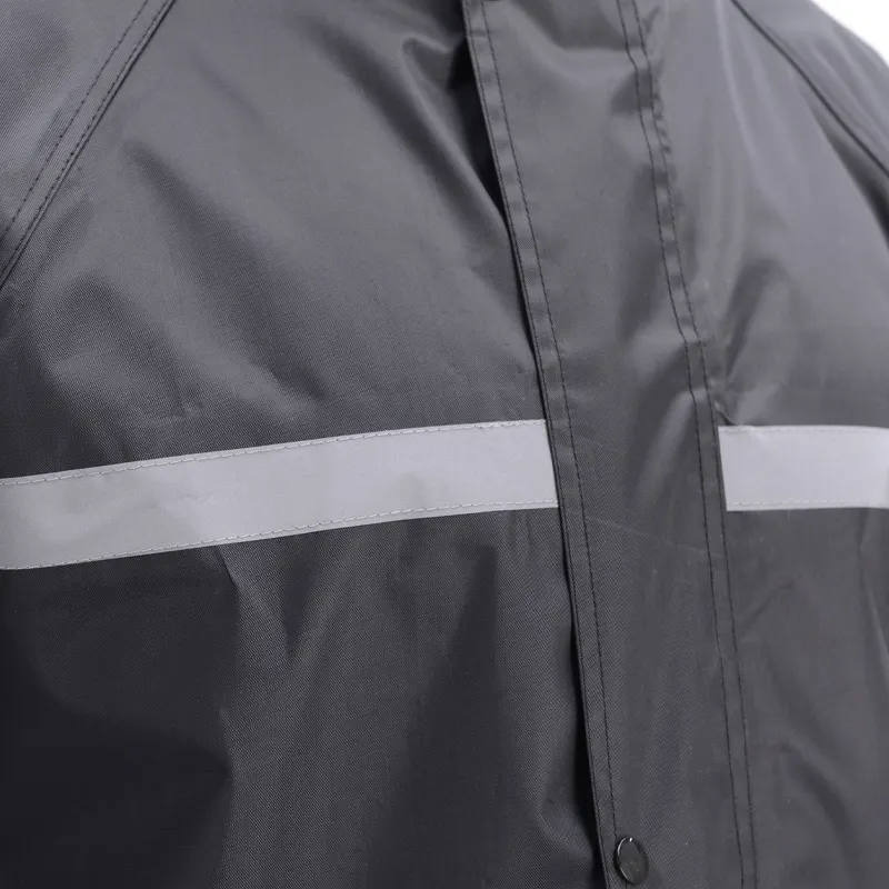Hochwertiger PVC-Radfahrer Regenmantel Anzug für Erwachsene wasserdicht Oxford-Kleidung für Wandern Reisen gemütlicher langer Regenmantel Jungen Mädchen